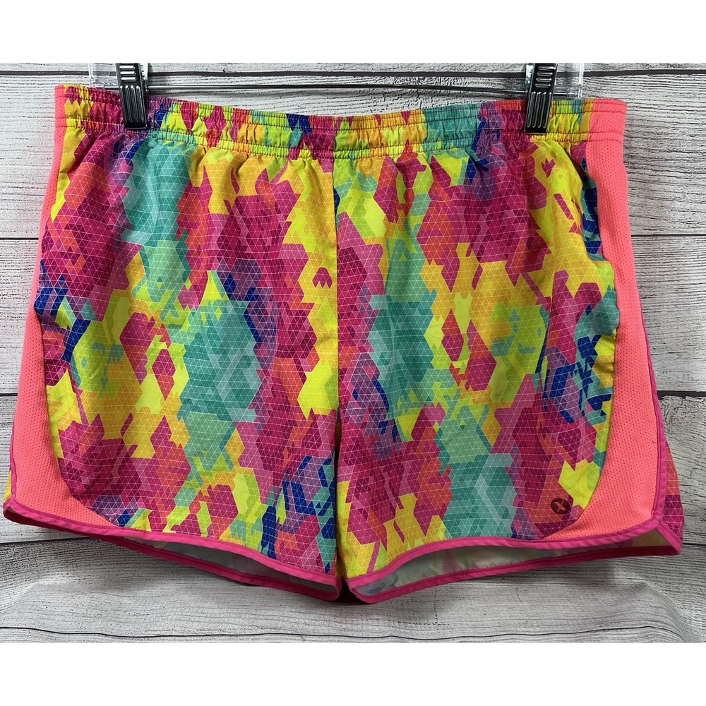 Xersion Run 3" Running Shorts Womens Plus XXL 201/2  Multicolor Brief Lined